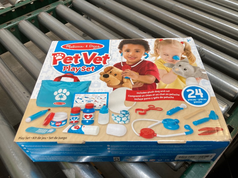 Photo 1 of  Melissa & Doug Examine and Treat Pet Vet Play Set (24 pcs) - Kids Veterinary Play Set, Veterinarian Kit For Kids, STEAM Toy, Pretend Play Doctor Set For Kids Ages 3+ 