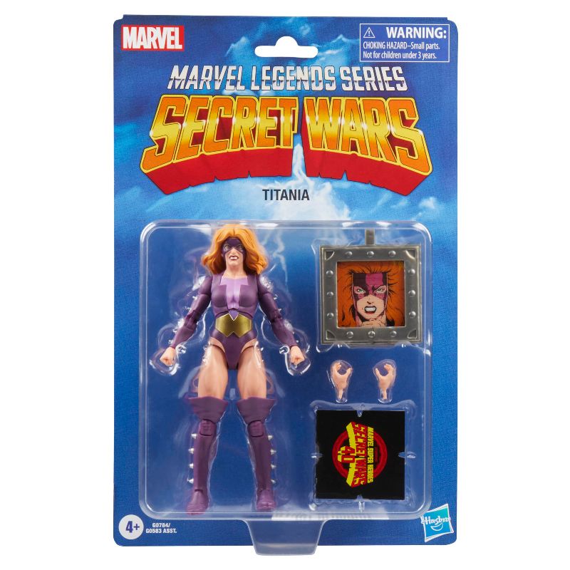 Photo 1 of  Marvel Legends Series Titania, Retro Super Heroes Secret Wars Comics Collectible 6 Inch Action Figure with Shield 