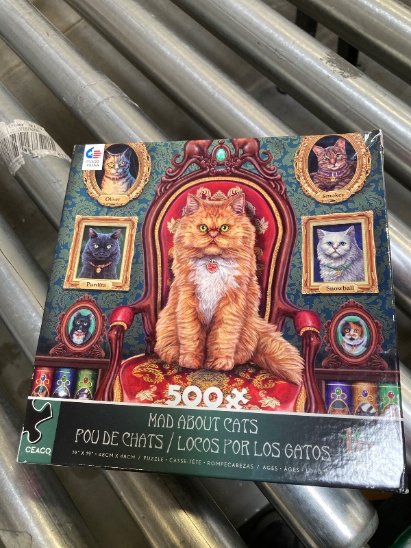 Photo 1 of  Ceaco - Night Spirit - Mad About Cats - 500 Piece Jigsaw Puzzle 