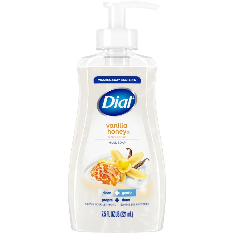 Photo 1 of 10 PACK, Liquid Soap Dial Honey & Vanilla - 221ml 