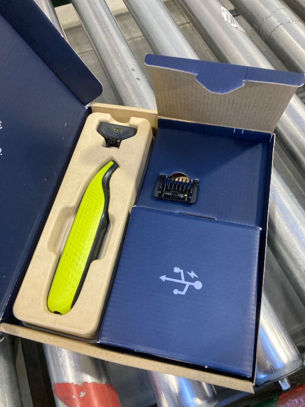 Photo 1 of  Philips Norelco OneBlade 360 Hybrid Face, Electric Beard Trimmer and Shaver, with 360 Blade Technology, 1x 360 Blade for Face, 5in1 Adjustable Comb, Model QP2724/90 