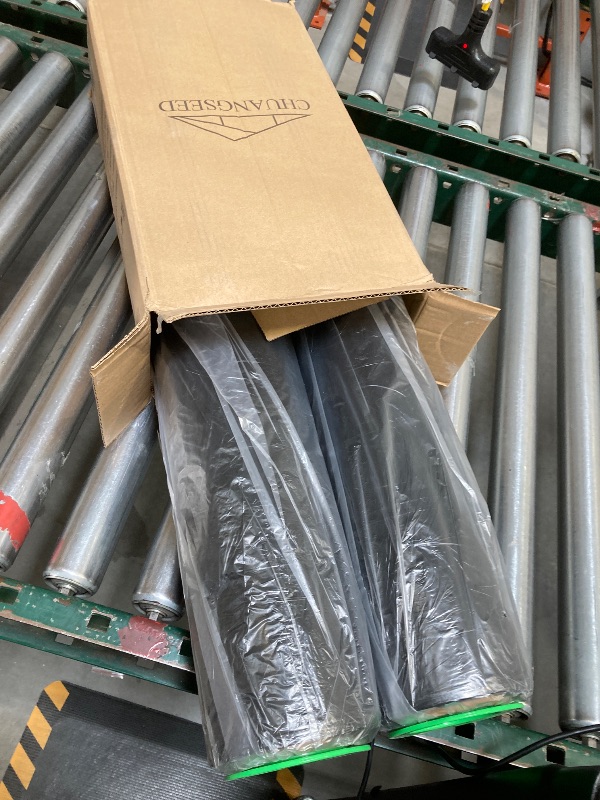 Photo 1 of 2-Pack Black Stretch Wrap 18" x 1000 Feet 80 Gauge Industrial Strength with Plastic Handle, Plastic Pallet Supplies Durable Self-Adhering for Packing, Moving, Heavy Duty Shrink Film Rolls