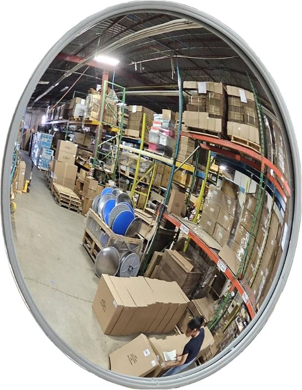 Photo 1 of  26” Acrylic Outdoor Convex Security and Blind Spot Mirror for Parking, Garage, Store, Warehouse, Office and More- Vision Metalizers 