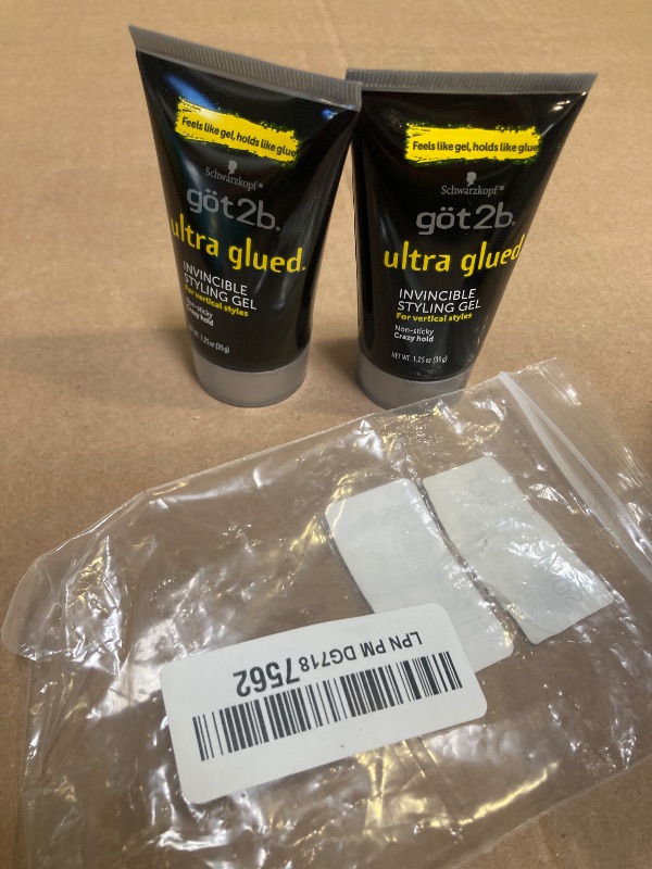 Photo 1 of 2-Pack) [GOT 2B] ULTRA GLUED INVINCIBLE STYLING GEL 1.25OZ
