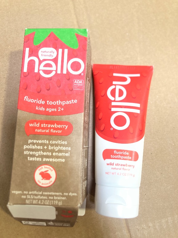 Photo 1 of hello Fresh Watermelon Fluoride Free Kids Toothpaste, 4.2 Oz Tube