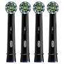 Photo 1 of Oral-B Cross Action Replacement Brush Heads for an Oral-B Electric Toothbrush, Pack of 4, Black