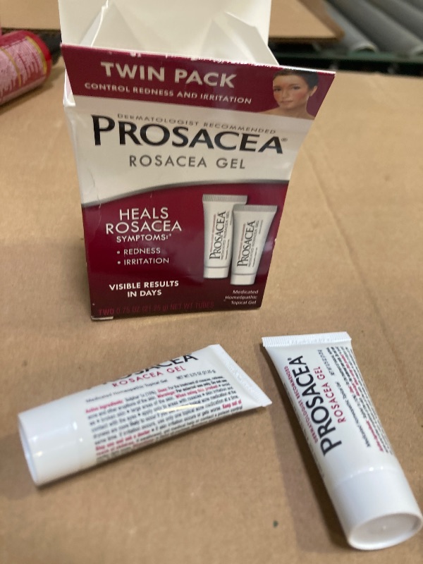 Photo 1 of exp date 09/2027-  Prosacea - Medicated Rosacea Treatment for Face - Heals Rosacea Symptoms of Redness, Pimples and Irritation - Fragrance Free - Twin Pack - Two 0.75oz Tubes (1.5oz Total)