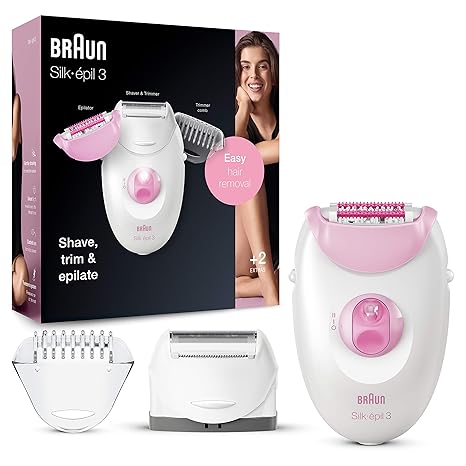 Photo 1 of Braun Epilator Silk-epil 3 3-270, Hair Removal Device, Epilator for Women, Shaver & Trimmer, Hair Removal