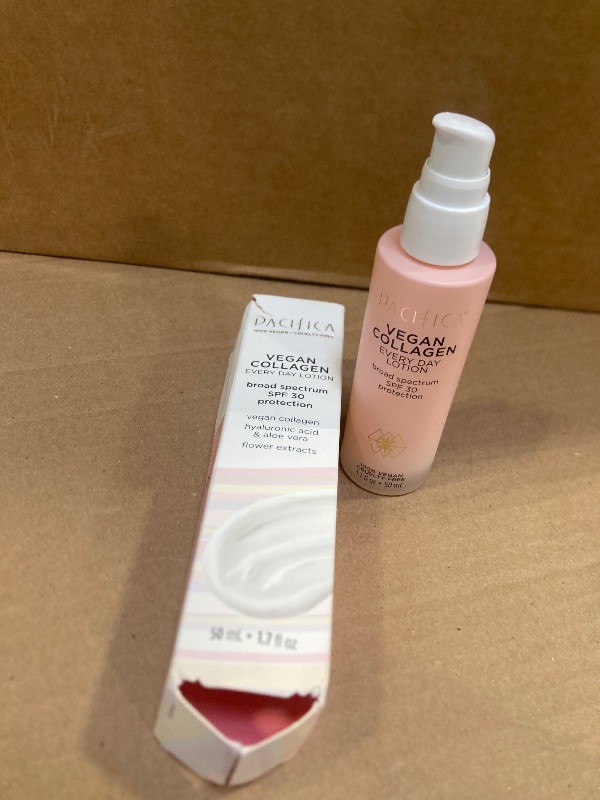 Photo 1 of Pacifica Face Moisturizer - Vegan Collagen Face Lotion SPF 30 Broad Spectrum Sunscreen Every Day Face Lotion, UVA/UVB Protection for All Skin Types, Lightweight, Hydrating, Cruelty Free