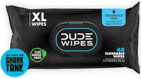 Photo 1 of exp date 12/2026- DUDE Wipes Flushable Wipes - 1 Pack, 48 Wipes - Unscented Extra-Large Wet Wipes with Vitamin-E & Aloe for at-Home Use - Septic and Sewer Safe