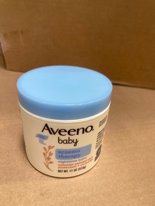 Photo 1 of Aveeno Baby Eczema Therapy Night-Time Balm 11 Ounce Jar (325ml) 
