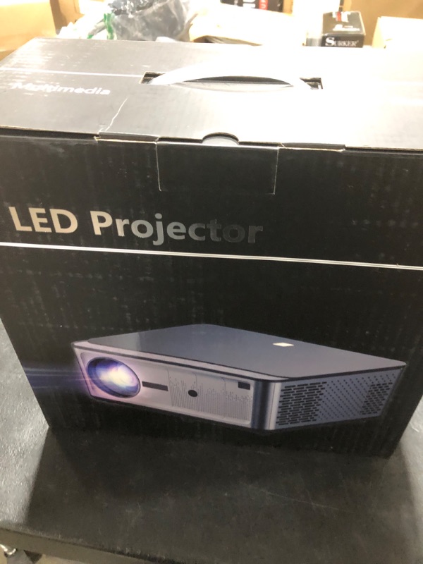 Photo 1 of [1000 ANSI & Auto Focus] Projector with WiFi and Bluetooth, Native 1080P Smart Projector with Android os 2+32G, Auto Focus and Auto Keystone, Home Movie Projector 4K for HDMI/USB/TV Stick/Phone/PS5