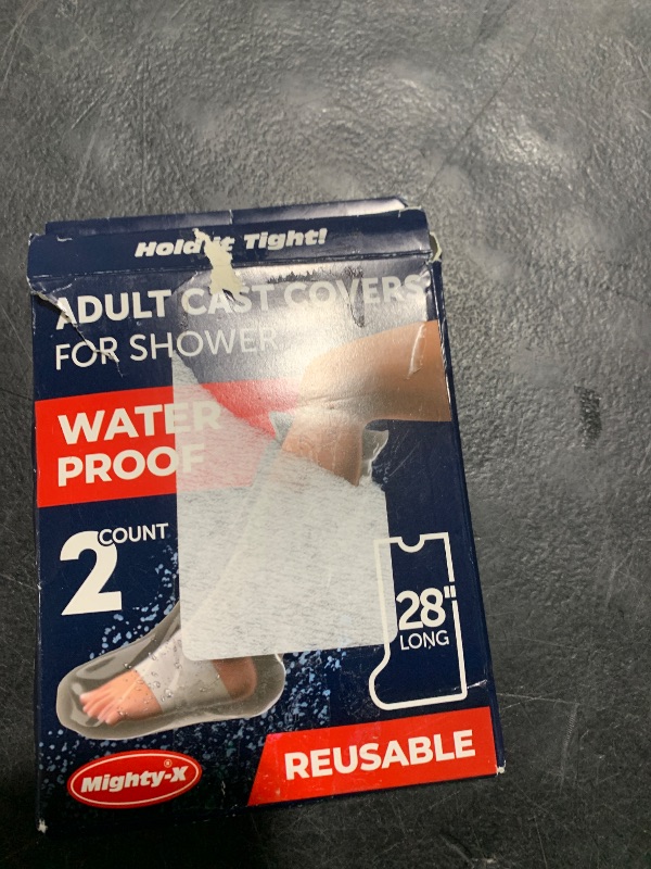 Photo 1 of 100% Waterproof Cast Covers for Shower Leg - Tight Seal - Reusable Adult 2pk Half Leg Cast Protectors - Knee, Ankle, Foot