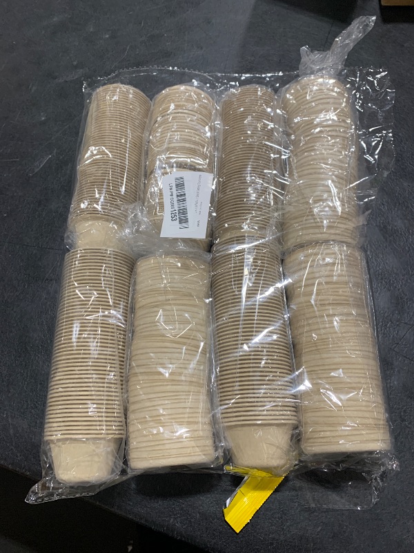 Photo 1 of  Disposable Paper Souffle Cups 100% Natural Biodegradable & Compostable,Perfect for Condiments, Small Portion & Samples Eco Friendly Paper Alternative,Natural