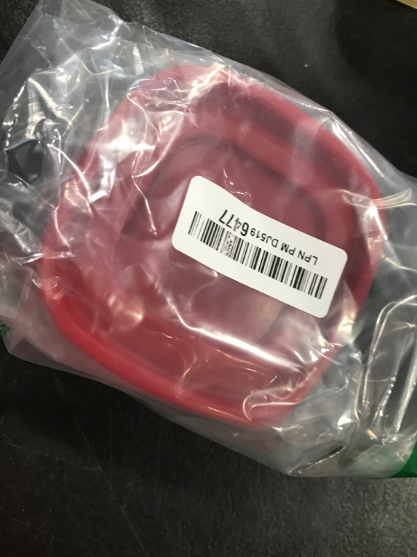 Photo 1 of Rubbermaid Easy Find Lids Food Storage Containers, 1.25 Cup, Racer Red, 4-Piece Set