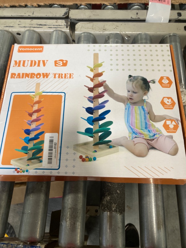 Photo 3 of ***USED***Vomocent Wooden Marble Tree Toy for Toddlers, Marble Ball Run Track Game for Kids, Music Tree Educational Montessori Toy Boy Girl Gifts