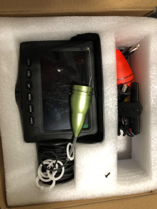 Photo 3 of ***used/untested***Hilitand Fish Finder Kit, Underwater Fishing Camera with 4.3'' Display, Portable Video Fish Finder, Led Brightness Adjustment, Aluminum Alloy 165° View Fish Model Camera, for Lake Fishing