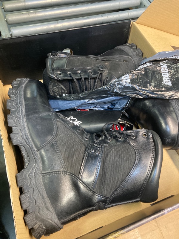 Photo 3 of ***AS IS / NO RETURNS -  FINAL SALE**
ROCKY AlphaForce Zipper Composite Toe Public Service Boot Size 11(ME) Black