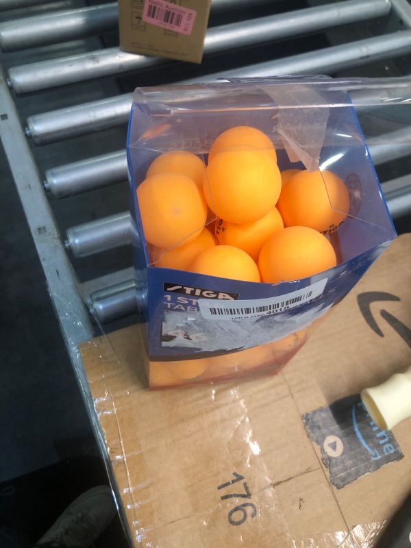 Photo 2 of ***AS IS / NO RETURNS -  FINAL SALE***parts only***
STIGA Ping Pong Balls – 46pk Orange 1-Star Table Tennis Balls, Official Size 40mm ABS Balls, Ultimate Durability for Indoor/Outdoor Ping Pong Tables