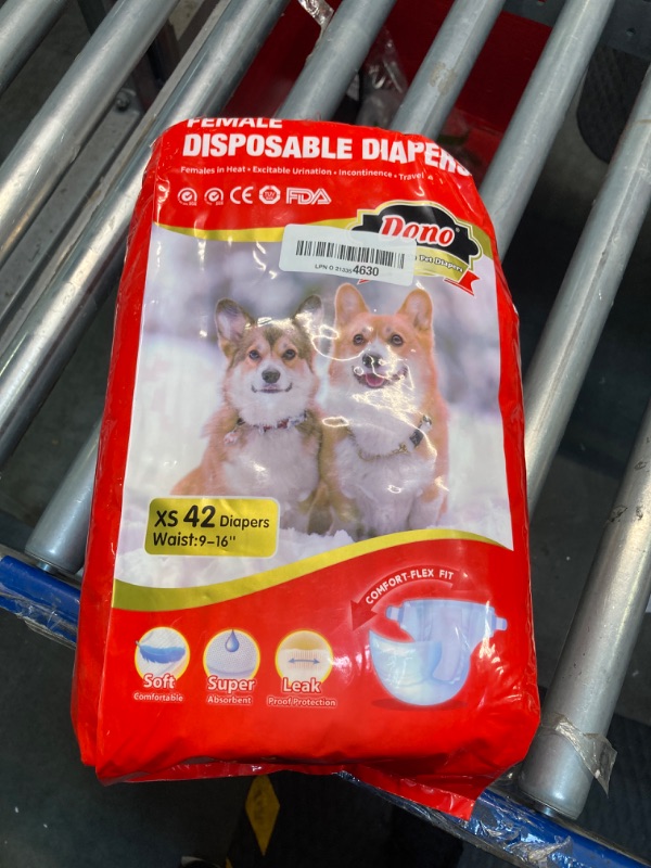 Photo 2 of ***USED***
Dono Disposable Dog Diapers Female, Super Absorbent Doggie Diaper, Rapid-Dry Gel Technology Puppy Diapers, Leak-Proof Fit Cat Diapers for Doggy in Heat,Excitable Urination,Incontinence,Training