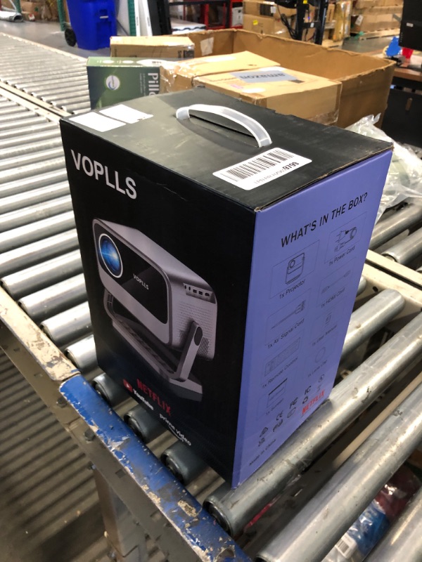 Photo 2 of ***New, factory packaging still intact*** [Netflix Officially and AI Auto Focus] VOPLLS 4K Projector with WiFi and Bluetooth