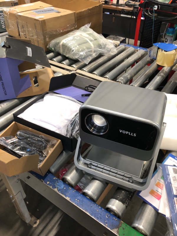 Photo 3 of ***New, factory packaging still intact*** [Netflix Officially and AI Auto Focus] VOPLLS 4K Projector with WiFi and Bluetooth