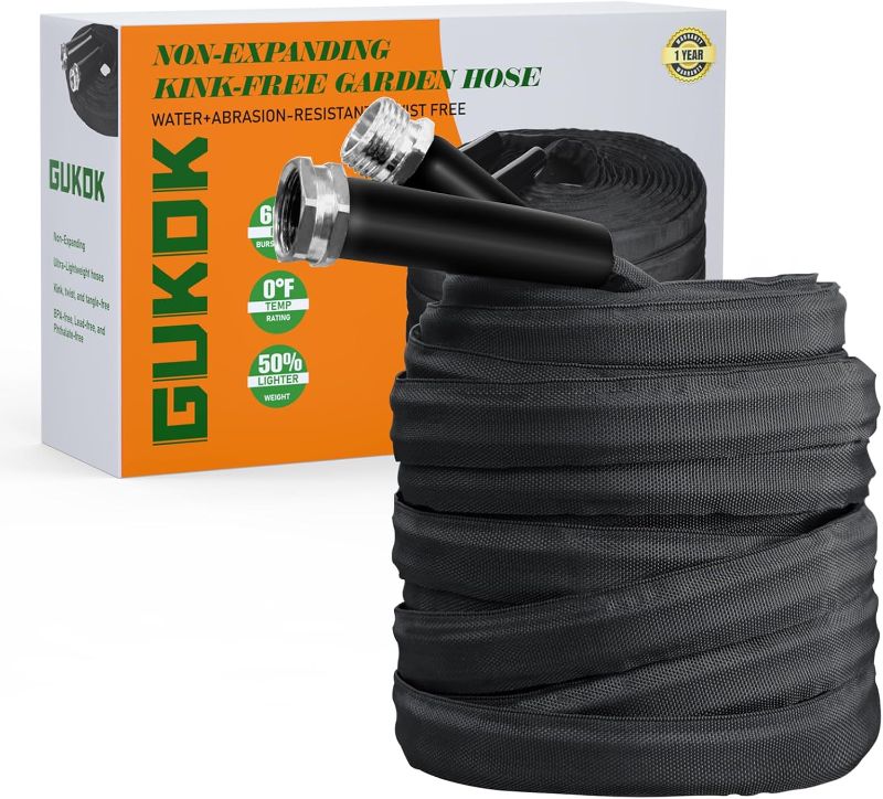 Photo 1 of ***Stock photo is a similar item*** ***unknown length*** Non-Expanding Garden Hose, Ultra Lightweight, Abrasion Resistant, Flexible, Durable, Kink-Free Garden Hose, RV, Marine and Camper Hose