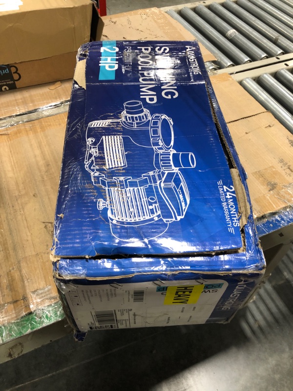 Photo 1 of AQUASTRONG 2 HP In/Above Ground Pool Pump with Timer, 115V, 8917GPH,High Flow, Powerful Self Primming Swimming Pool Pumps with Filter Basket