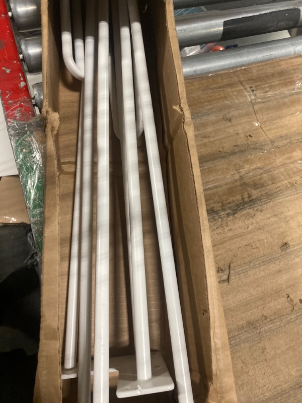 Photo 3 of ****USED**MISSING SCREWS*** SMARTSTANDARD 28 Inch Hairpin Table Legs, 3 Steel Rods 1/2 Inch Pipe Diameter, 800lbs Load Capacity, Mid-Century Style for Coffee Table, Side Table, Night Stand (White, 4PCS) 28 Inch White