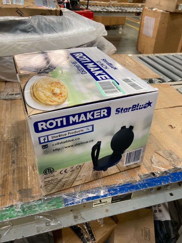 Photo 2 of ****USED** 10inch Roti Maker by StarBlue with FREE Roti Warmer - The automatic Stainless Steel Non-Stick Electric machine to make Indian style Chapati, Tortilla, Roti AC 110V 50/60Hz 1200W