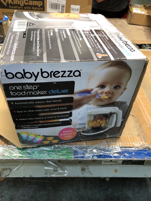 Photo 2 of ****USED***PARTS ONLY***SOLD AS IS**ALL SALES ARE FINAL**NO RETURNS*** Baby Brezza One Step Baby Food Maker Deluxe – Auto shut Off, Dishwasher Safe Cooker and Blender to Steam + Puree Organic Food for Infants + Toddlers - Set of 3 Pouches + 3 Funnels