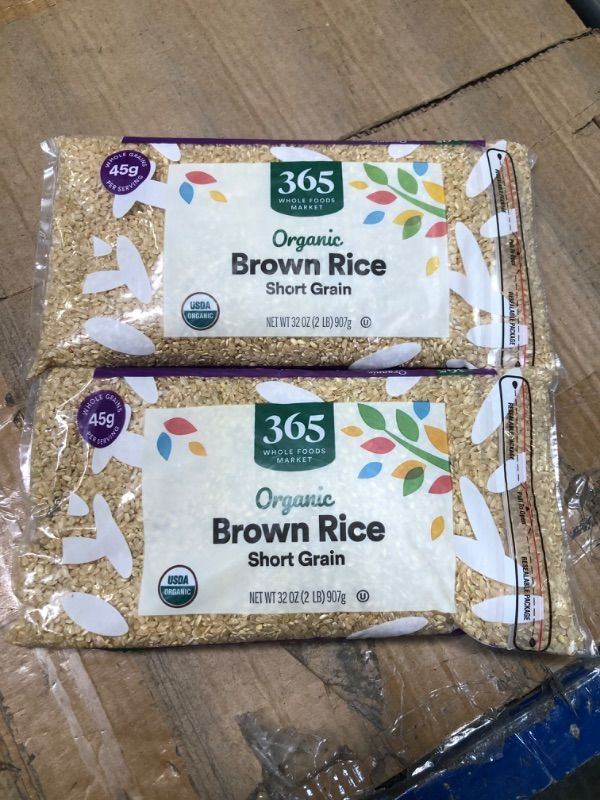 Photo 2 of ***STOCK PHOTOI SIMILAR ITEM***365 by Whole Foods Market, Rice Brown Short  Grain, 80 Ounce - 2 pack
