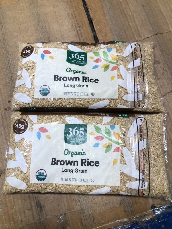 Photo 1 of 365 by Whole Foods Market, Rice Brown Short  Grain, 80 Ounce - 2 pack
