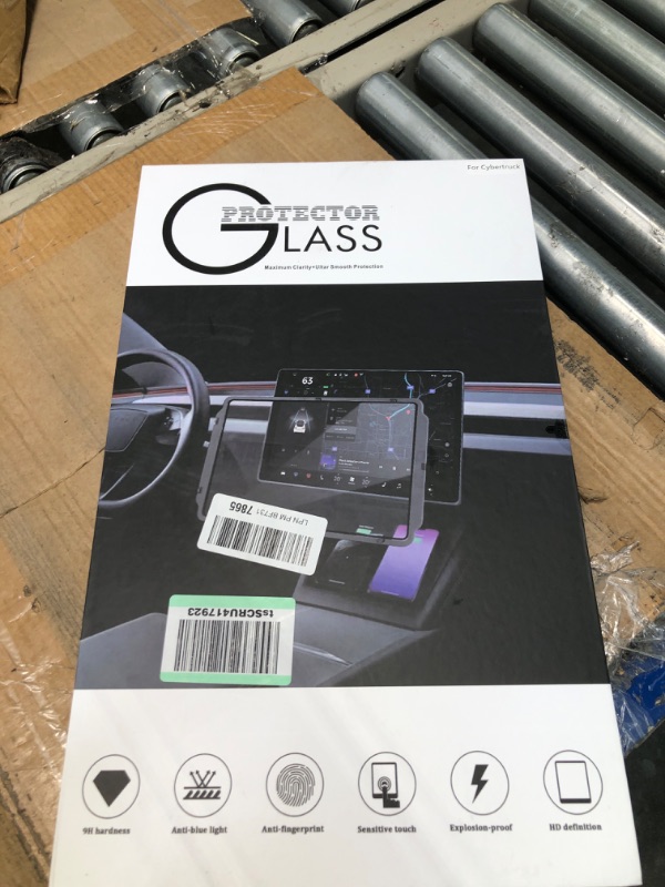 Photo 2 of ****USED**** CoBak Tempered Glass Screen Protector Designed for Tesla Cybertruck 2024, 18.5" inch Central Touchscreen screen protector and 9.4" inch Rear screen protector - Simple Installation/Anti-glare/Anti Fingerprint