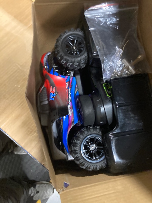 Photo 3 of 1:18 Scale All Terrain RC Car, 40KM/H High Speed 4WD Remote Control Car with Two Rechargeable Batteries, 2.4Ghz Radio Controlled Off Road Monster Truck, Hobby RC Cars for Boys Age 8-12 (1:18-2)