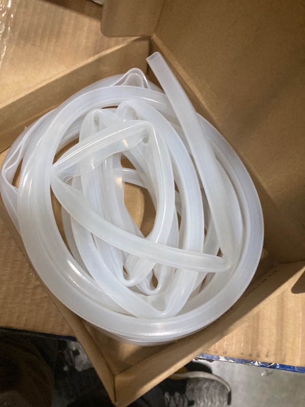 Photo 1 of ****USED** uxcell Frameless Glass Shower Door Sweep 177.17" Long for 1/4"(6mm) Glass U-Type Door Side Seal Strip