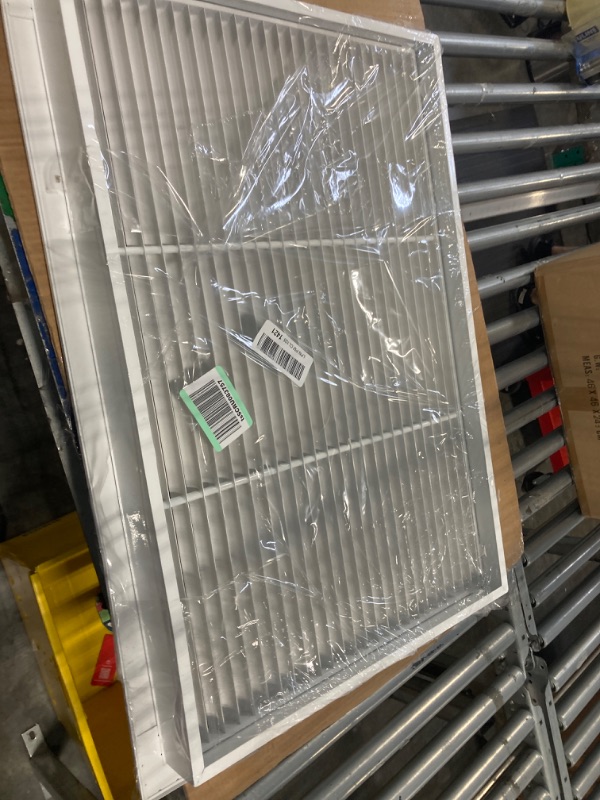 Photo 3 of 30" X 20" Aluminum Filter Grille for 1" Filter - Easy Airflow - Linear Bar Grilles [Outer Dimensions: 32.5w X 22.5h] 30 x 20