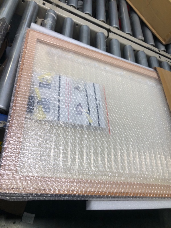 Photo 1 of Natural Wood Photo Frames Inspired Tabletop Picture Frame with Mat, Vertical or Horizontal Display (Teak, 18x24 matted to 16x20) Teak 18x24 matted to 16x20