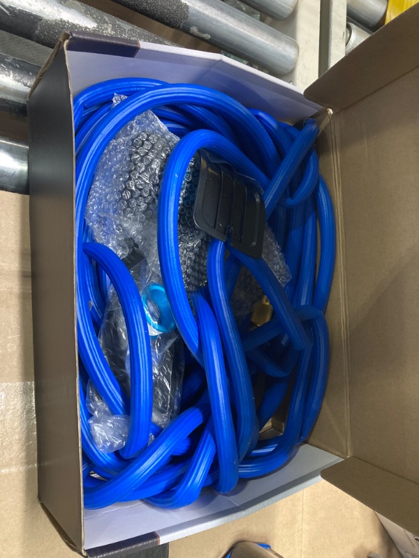 Photo 2 of ******Sale for parts only no returns*****
Expandable Garden Hose, New Patented Water Hose 100ft with 10 Function Spray Nozzle, 40 Layers Innovative Nano Rubber Water Hose, No Kink Leakproof Easy to Move & Store (Blue)