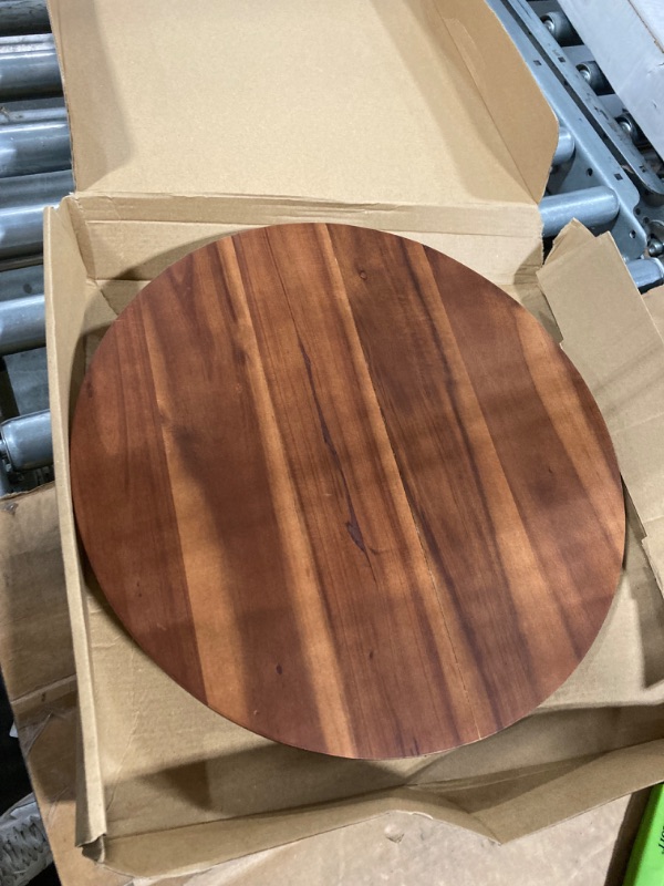 Photo 2 of ****** NO RETURNS SALE FOR PARTS ONLY*****
13" Acacia Wood Cake Stand Rotating – Rustic Cake Stand Turntable – Wooden Revolving Spinner Cake Decorating Supplies - Use at Parties, Weddings, Restaurants (Acacia Wood)