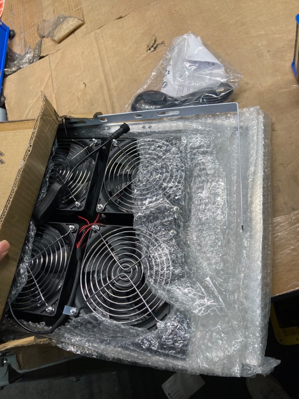 Photo 2 of ****NON FUNCTIONAL//SOLD AS PARTS ALL SALES FINAL**** 
Solar Powered Fan/Solar Exhaust Fans for Outside/Solar Greenhouse Fan/Solar Fan for Attic,Shed,Barn,Chicken Coop,Dog House (25W Solar Panel +4 Solar Exhaust Fan) 25W Solar Panel + 4 Solar Exhaust Fan