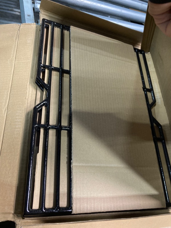 Photo 3 of Hongso Porcelain Coated Cast Iron Cooking Grid Grate Replacement Parts for Grill Master 720-0737, Grill Chef, Nexgrill Gas Grill Models, 17 1/8 x 24 7/8 inches BBQ Grill Grates, Set of 2 (PCF162)