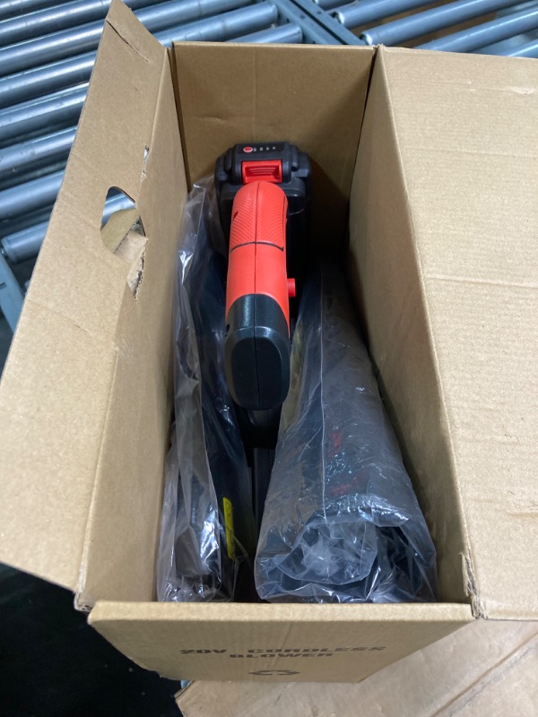 Photo 2 of ****** NO RETURNS SALE FOR PARTS ONLY*****
MZK Cordless Leaf Blower,20V Battery Powered Leaf Blower for Lawn Care, Electric Lightweight Mini Leaf Blower(Battery & Charger Included) 1 Battery