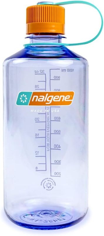 Photo 1 of ***AS IS / NO RETURNS -  FINAL SALE***SIMILAR***
Nalgene Sustain Tritan BPA-Free Water Bottle Made with Material Derived from 50% Plastic Waste, 32 OZ, Narrow Mouth, Periwinkle Periwinkle Bottle