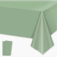 Photo 1 of ***AS IS / NO RETURNS -  FINAL SALE***
1Pcs Sage Green Plastic Tablecloth for Rectangle Table, 54 × 108 inches Disposable Sage Green Party Table Covers for Birthday, Anniversary, Wedding, Fine Dining, Graduation Party Decoration