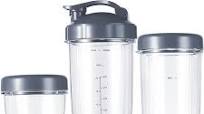 Photo 1 of ****NO RETURNS FINAL SALES**
Replacement Cups Kit 18oz Short Cup 24oz Tall Cup 32oz Colossal Cup with Flip-Top To-Go Lid and Stay-Fresh Resealable Lid Compatible with NutriBullet 600w and Pro 900w Blenders