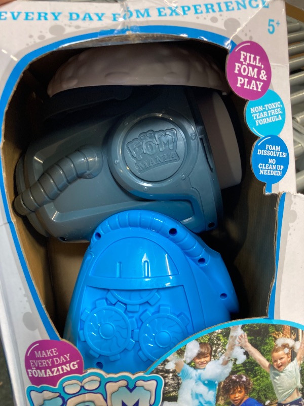 Photo 2 of ***AS IS / NO RETURNS -  FINAL SALE***parts only***
 Mania Little Kids Fomalanche Foam Machine | Non-Toxic Tear-Free Powered Foam Making Machine | Includes Bonus 21oz of Foam Concentrate to Make Tons of Foam | Kids Ages 5+, Blue