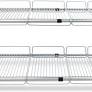 Photo 1 of ****NO RETURNS FINAL SALES**
 2 Tier Under Sink Expandable Shelf Organizer, Storage Rack (Silver)