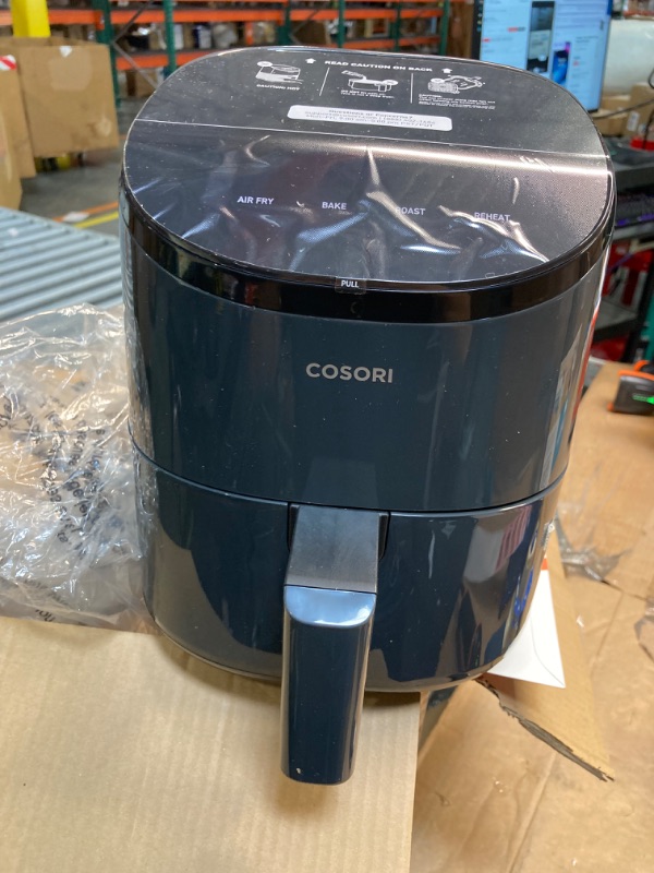 Photo 2 of ***AS IS / NO RETURNS -  FINAL SALE***parts only***
COSORI Air Fryer 2.1 Qt, 4-in-1 Small Mini Airfryer, Bake, Roast, Reheat, 97% Less Oil, Compact & Quiet, Nonstick & Dishwasher Safe Basket, 30 In-App Recipes with Nutrition Facts, Auto-Shut Off, Grey Gre