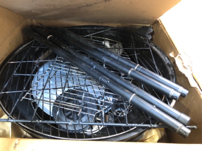 Photo 1 of ****USED**NEED TO BE CLEANED**** Joyfair 22-inch Kettle Charcoal Grill with Thermometer, 2 Layer Racks Barbecue Grill for Outdoor Camping Backyard Party BBQ Cooking, Premium Material & Heavy Duty, Extra Thick Steel & Enamel Coated Black Grill
